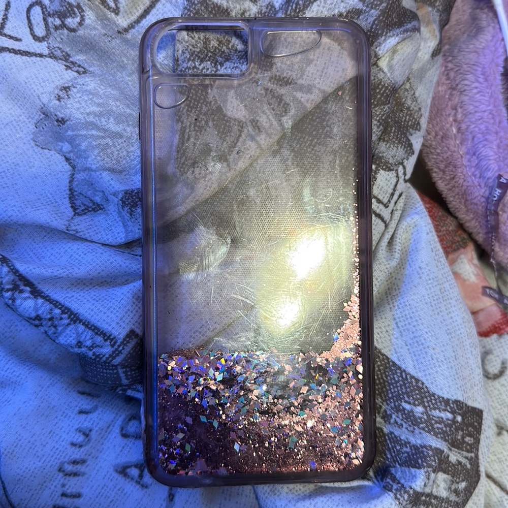 Falling Glitter iPhone case